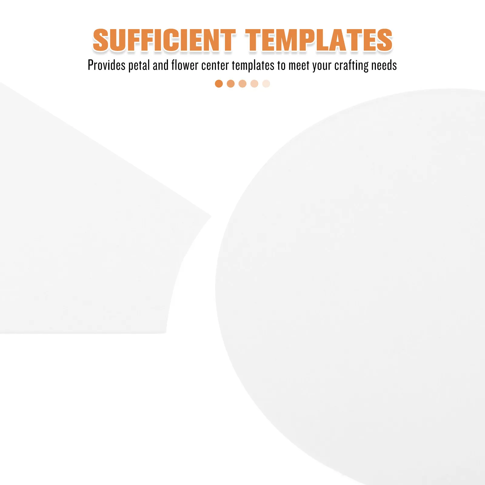 1Set Quilting Templates for Patchwork DIY Sewing Craft Tool Paper Cutout Kit Flower Center Petal Design Reusable Sturdy