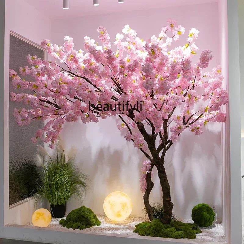 

Encryption Artificial Cherry Tree Wishing Tree Fake Trees Peach Blossom Indoor and Outdoor Hotel Window Simulation