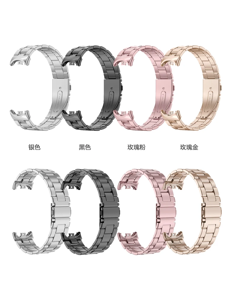 Metal Strap For Xiaomi Mi Band 8 9 Metal Bracelet Screwless Stainless Steel for Mi Band 8 9 Strap Wristbands Pulseira image 2