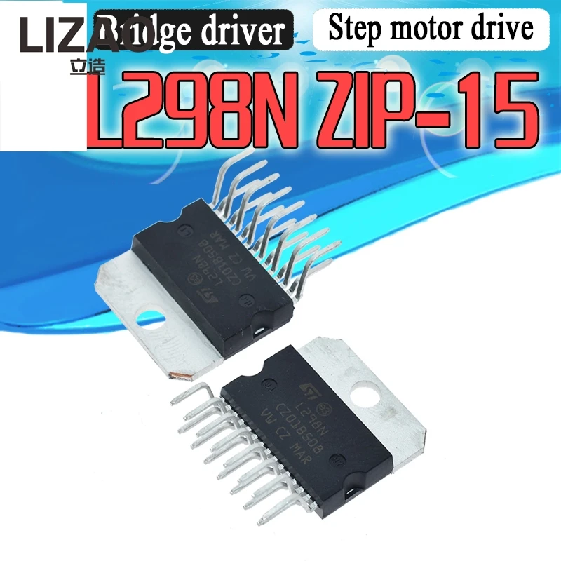 LIZAO L298N DC Stepper Motor Driver Board ZIP-15 Dual H-Bridge Motor Control Module For Robot Car Chassis DIY