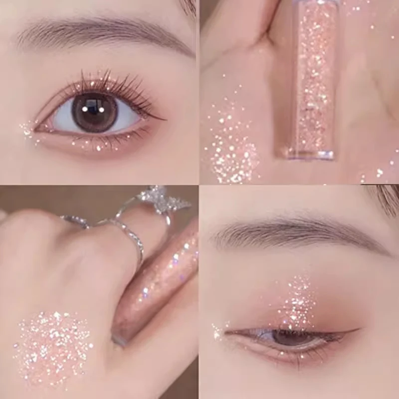 Liquid Eyeshadow Glitter Highlighter Pearlescent Liquid Eye Eyeshadow Eyeliner Eye Silkworm Pencil Long-lasting Shiny Eye Makeup