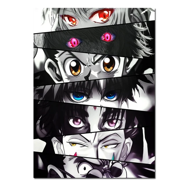 Anime Hunter x Hunter Eyes Art Diamond painting Children's Room Decor Diamond Mosaic Embroidery Cross Stitch, алмазная мозаика