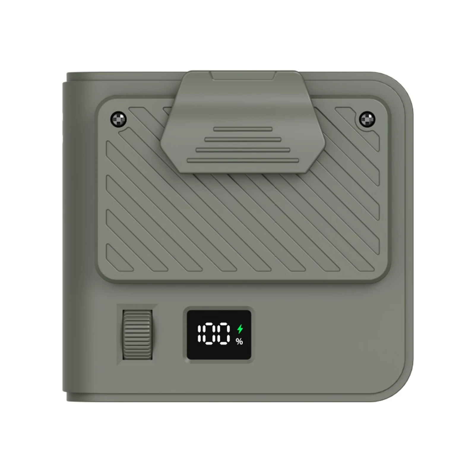 Outdoor Portable Bladeless Fan LED Digital Display Personal Cooling Fan 100 Speeds 9500RPM for Outdoor Work Camping Travel