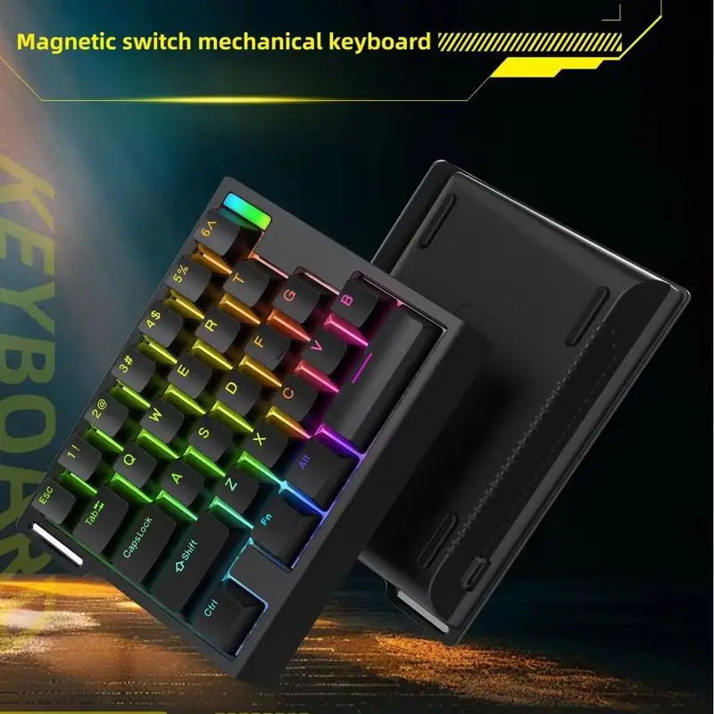 He65 Zuoya Gaming Mechanical Keyboard Hot Swappable Magnetic Switch Compact Keyboard Rgb Backlit E-Sports Level Gamer Accessory