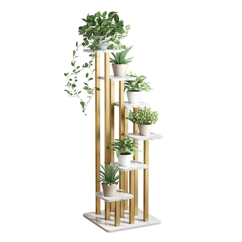 Plant Rack Indoor Living Room Rack Multi-layer Floor-to-ceiling Balcony Decoration Green Radish Flower Stand Flower Pot Rack