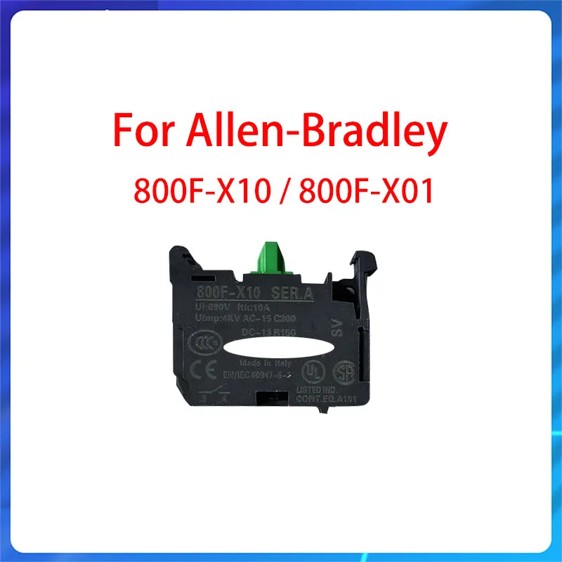 Original Contact For Allen-Bradley AB button contact 800F-X10 normally open 800F-X01 normally closed YES / NO Switch