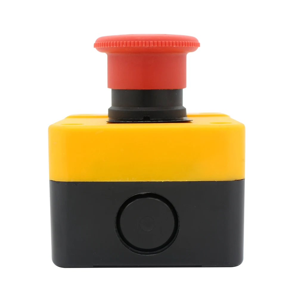 

XBZA53 Waterproof Emergency Stop Switch Control Box Mushroom Head Push Button Switch Turn to Release
