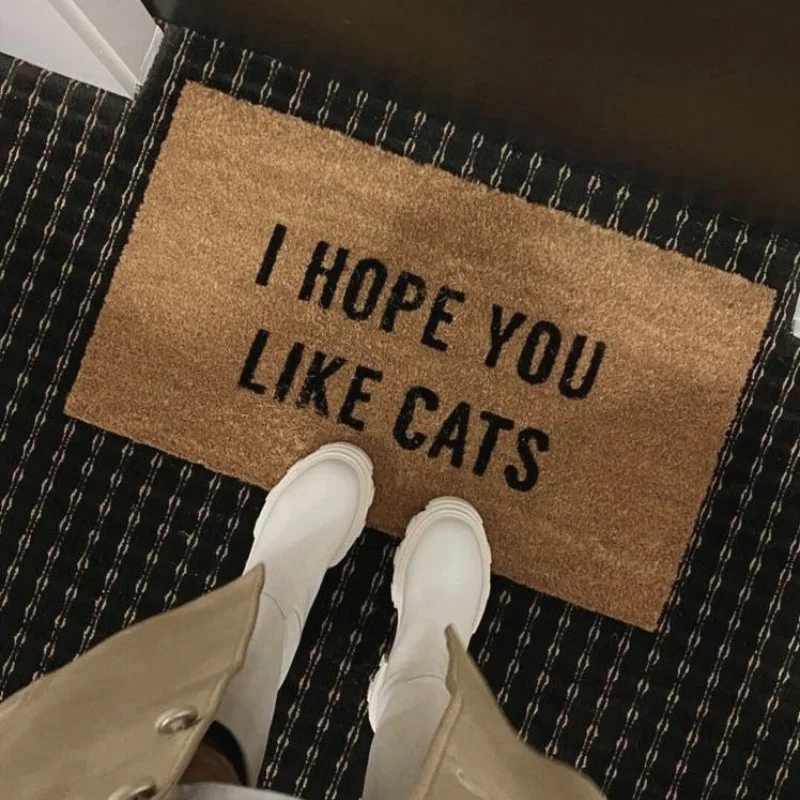 Newest Floor Mat Check Ya Energy Before You Come In Funny Text Coir Doormat Front Entry Floor Mat