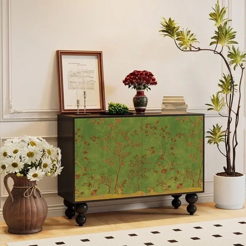 French Cream Sideboard Cabinet Storage Coloured Drawing Decorative Restaurant Kitchen Living Room Home Furniture Sideboard