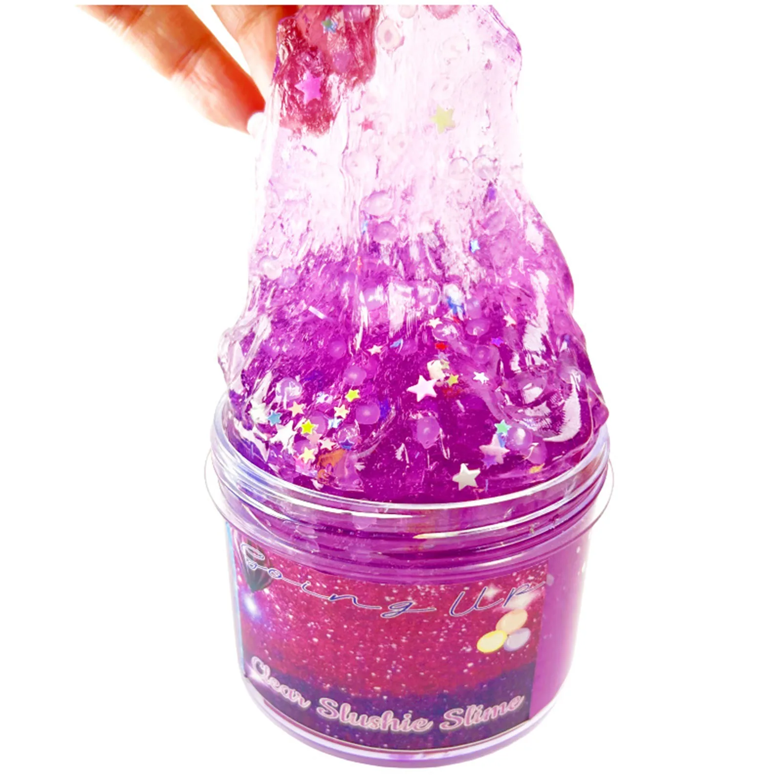 U Solid Soft Crystal Mud Bubble Glue Slime Toys Children's Handmade Slime Cotton Mud No-stick Decompression Slime Squish Toys