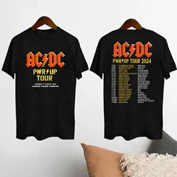 2024 AC-DC Band 51 Years Rare Vintage T-shirt Those about To Rock Casual Lyrics Short Sleeve Unisex Top TOUR PWRUP Cotton Shirt