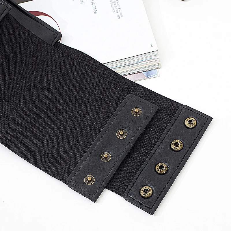 Wide Waist Belt Women Fashion Elastic Tassel Wide Belt Dress Ultra Super Strap Tied Corse Wide Belt Cummerbund Girdle Tie Belt