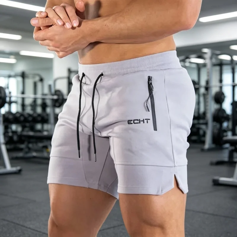 Men's Zip Pocket Sweatpants Fitness running Shorts Men Summer Breathable Shorts Male Jogger Mesh Workout Sports gyms Short Pants