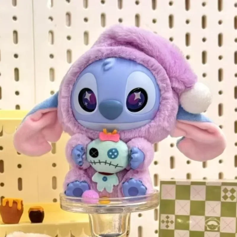 2025 High Quality Stitch Eat Something Before Sleep Series Plush Blind Box Vinyl Toys Cute Doll Mystery Box Bag Birthday Gifts