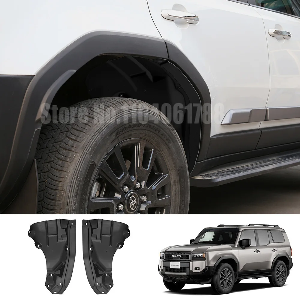 

Fit For 2024 Toyota Land Cruiser 250 Prado Cover LC250 2025 Rear Tire Mudguard Fender Wheel Eyebro Anti-Mud Cover Spacer