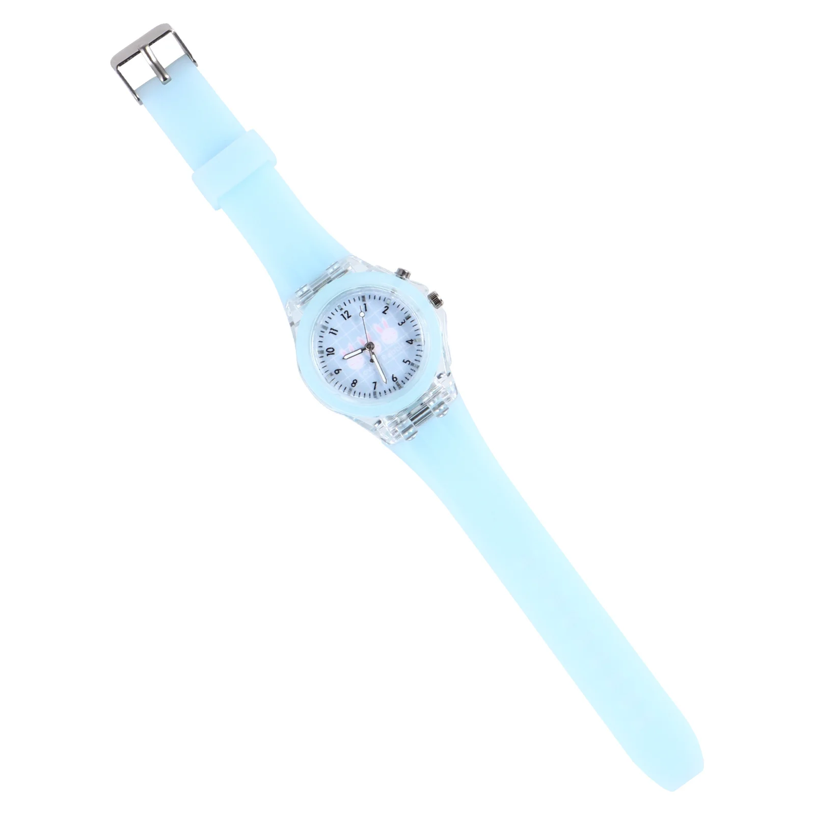 ساعة مضيئة من السيليكون الكرتوني تتوهج في الظلام لهدية حفلة عيد الميلاد وعيد الميلاد #4