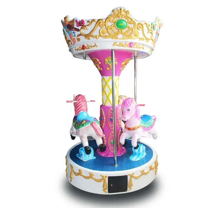 Shopping Mall Kids Game 3 Seats Mini Indoor Carousel for Sale