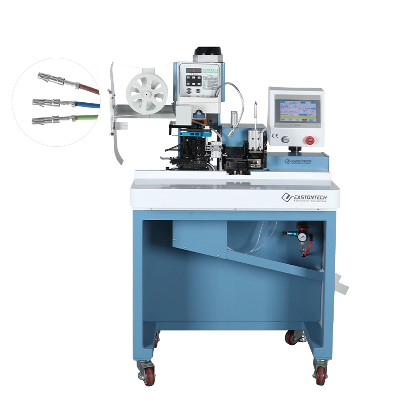

EW-50F Automatic Multi-core And Multi-pin Cable Stripping Crimping Terminal Machine For Molex JST XH Terminal Crimping Machine
