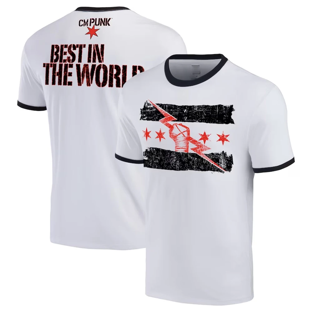 CM Punk Best In The World Ringer Wrestling Sports T-Shirt Men Hot Sale New Summer Women Short Sleeve Tops Shirts Children