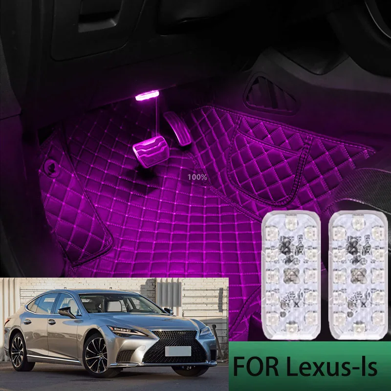 

FOR Lexus ls LED Car Interior Ambient Foot Light Atmosphere Decorative Lamps Party decoration lights Neon strips