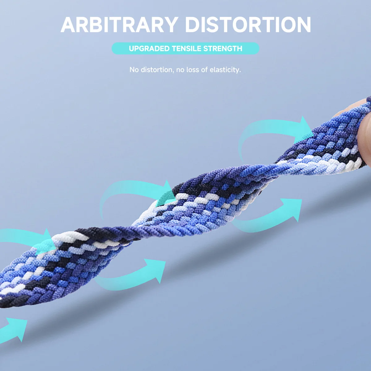 Nylon Braided Loop Strap For Amazfit T-Rex3 Pro 44mm 48mm Parachute Buckle Bracelet Band For Balance 2-1/Helio/Active 2/Bip 6-5 view 5