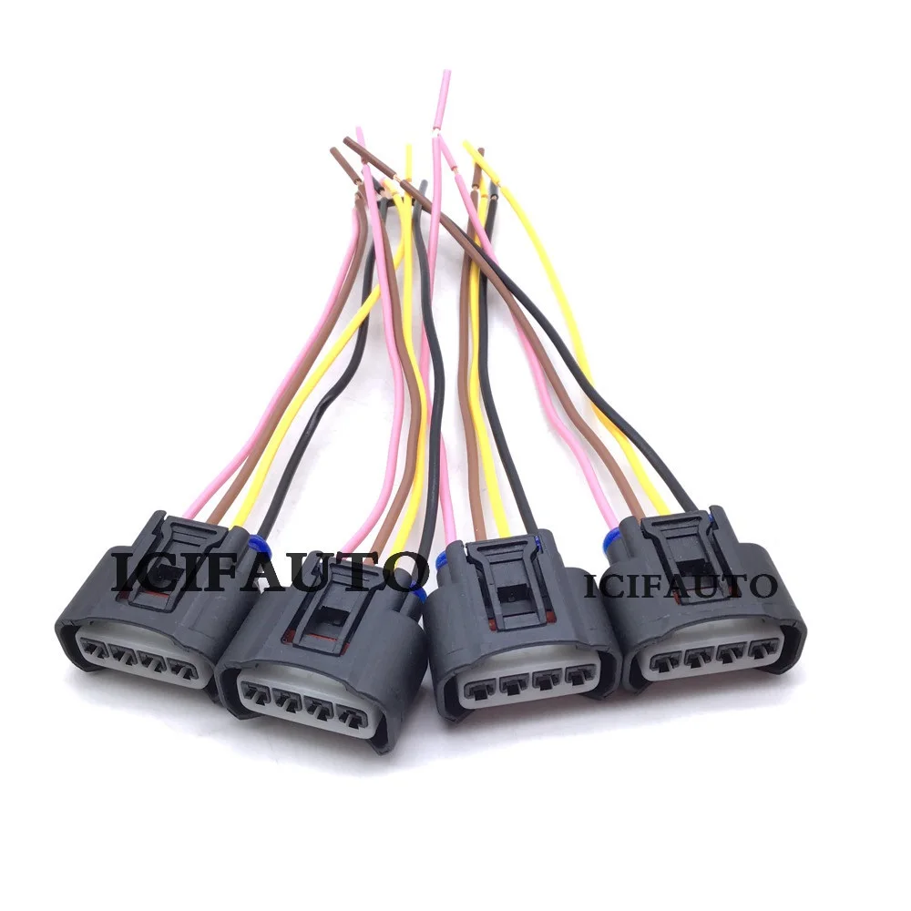 90919-02243 90919-02244 Ignition Coil Plug Connector 4-way Pigtail Wire For Toyota Lexus Camry Yaris Rav4 Matrix Scion L4 2.4L