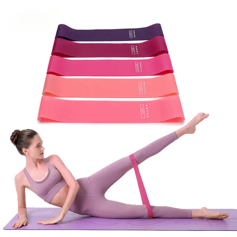 Portable Resistance Band Women\'S Squat Hips Tension Bands Gym Yoga Equipment Tension Slim Legs Slim Hands Elastic Circle