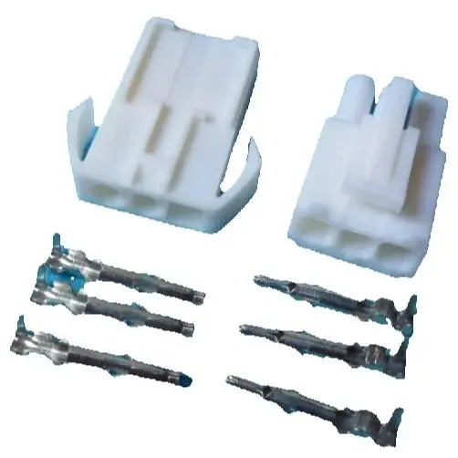 10/50/100sets 3way  3p 3pin Mini type EL4.5 Male Female +copper brass Connector