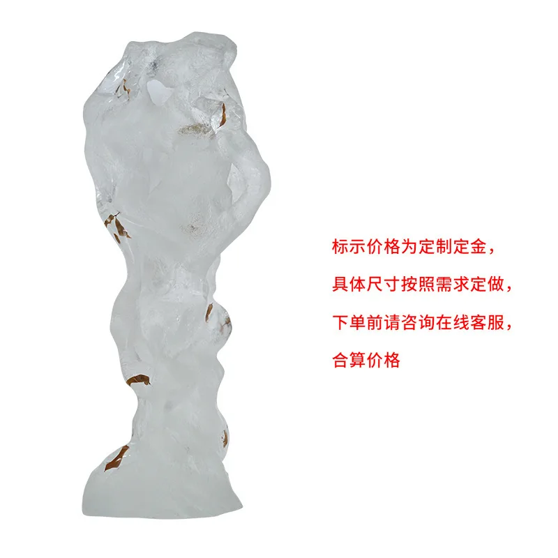 Hotel lobby abstract sculpture sales office large floor ornament modern light luxury art soft decoration entrance decoration