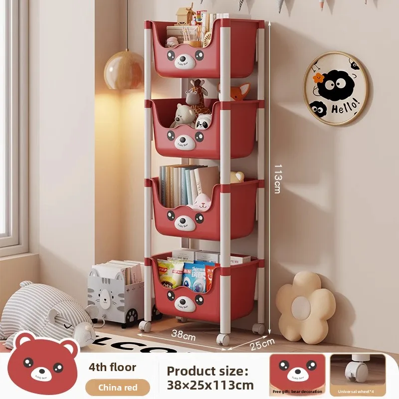 

Стеллаж от пола до потолка, мобильный, многоярусный, для хранения, для офиса, дома, детский книжный шкаф, многоуровневая книжная полка