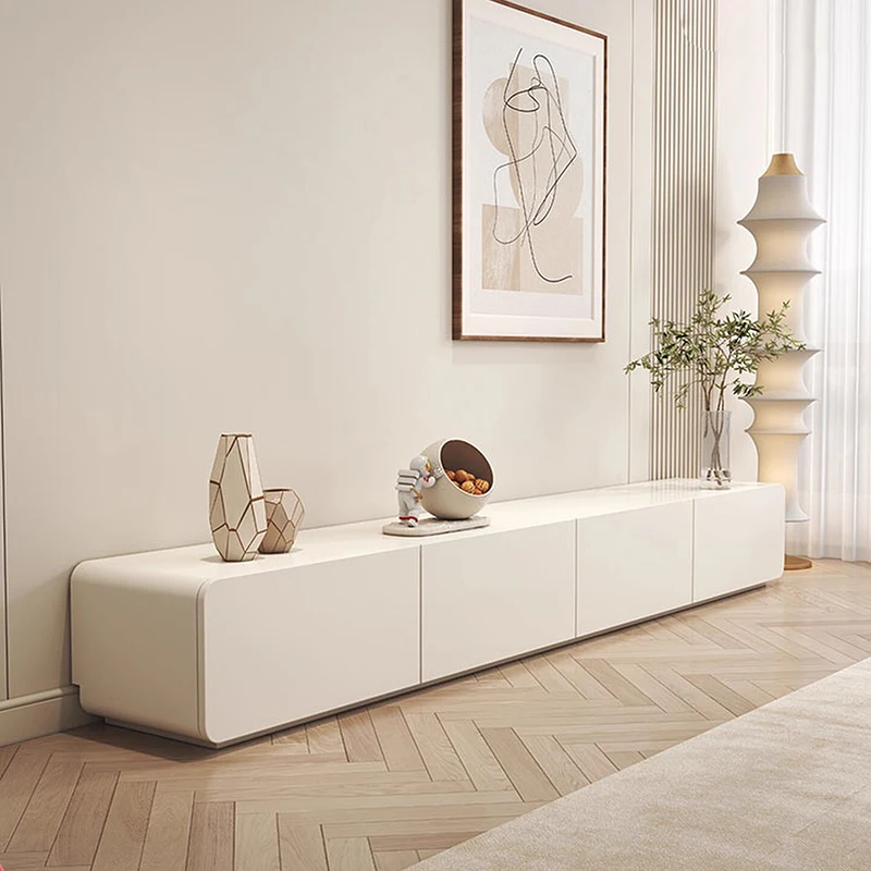 

French Minimalist Tv Cabinet Elegant Modern Spacious Trendy Tv Cabinet Practical Aesthetic Meubles De Maison Furniture Home