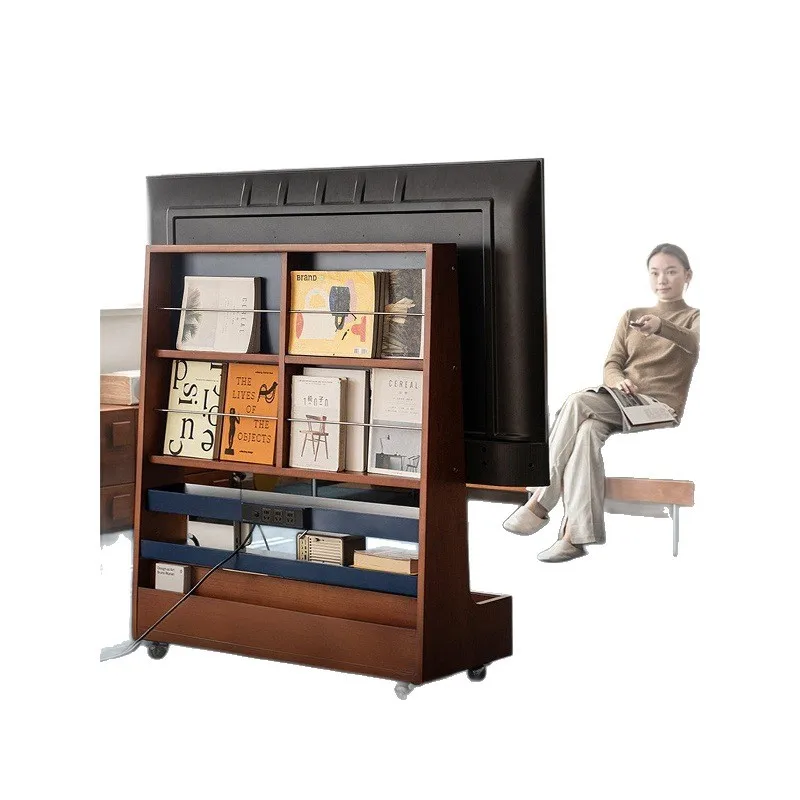 Household new TV stand Solid wood TV cabinet Mobile storage cabinet Locker TV stand Medieval