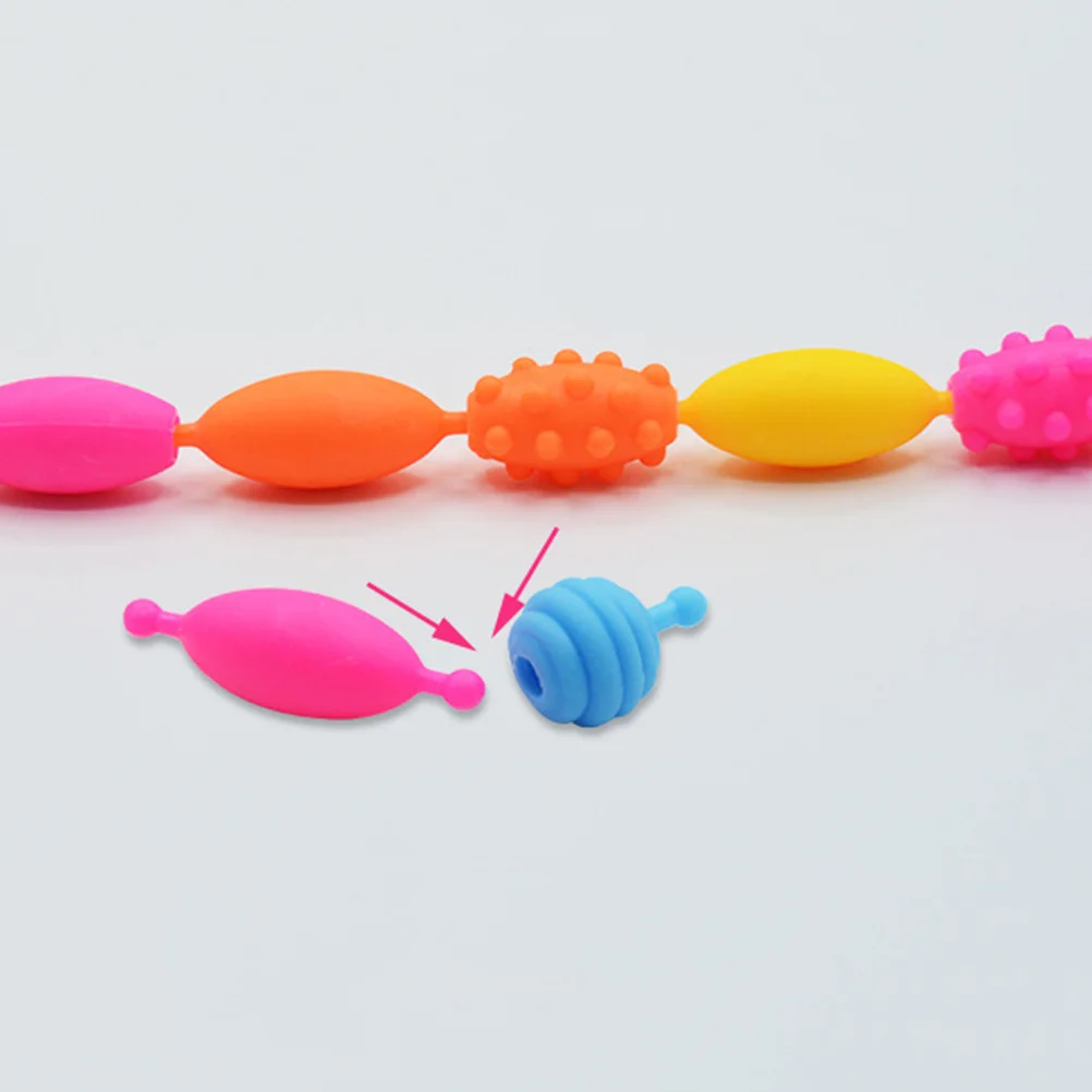 1 صندوق من البلاستيك DIY الخرز لمجموعة صنع المجوهرات الملونة مجموعة سوار قلادة النشاط الاطفال هدايا الحفلات الزخرفية