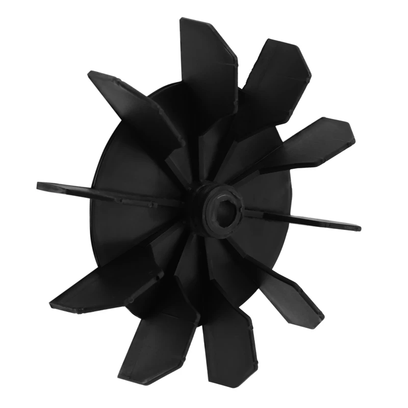 4X Replacement 0.5 Inch Inner Bore 10 Impeller Air Compressor Motor Fan Blade Black