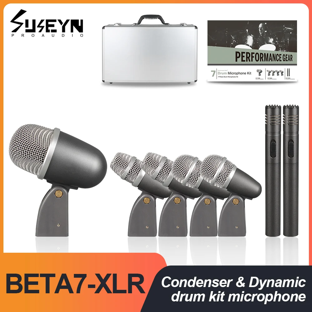 

Drum microphone Beta7-XLR7 Pack with Excellent Recording Effects for Outdoor Performances and Indoor Recording