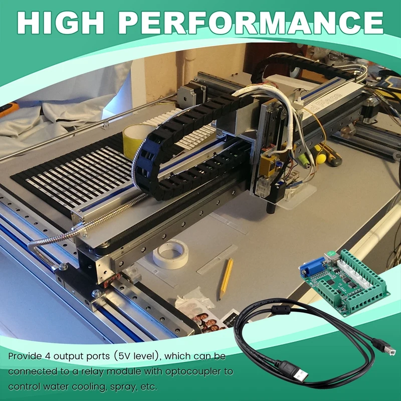 A81M New Mach3 V3.25 USB Driver Motion Controller 5 Axis CNC Board Z Tool Setter For CNC Router Cutting Engraving Milling Machin