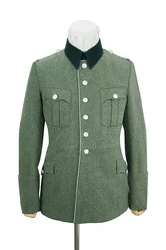 WWII – veste d'officier général allemand M28, tunique en laine de service à passepoil, WWII II, GUWA-B009