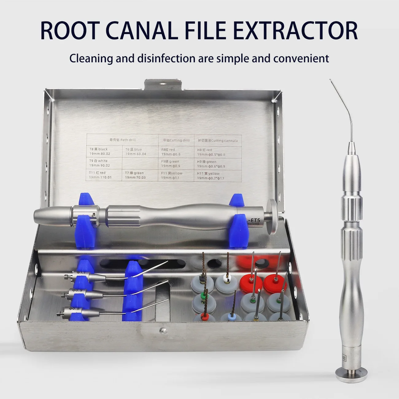 1 Set Dental File Extractor Removal System Kit Dentist Broken Files Instrument Root Canal Dentistry Instrument