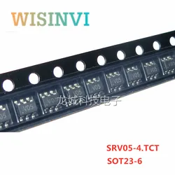 10PCS-3000PCS SRV05-4 SRV05-4.TCT V05 SOT23-6 SRV05-4-P-T7 TVS/ESD