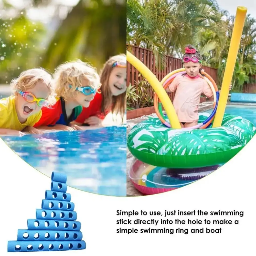 Swim Pool Accessories Swimming Pool Noodle Connectors Kids' Swim Noodles Training Aids Foam Connector Swimming Stick Holed