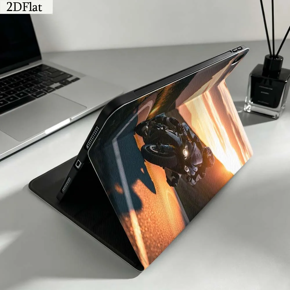 Speeding Motorcycle Racer Gift For iPad Pro mini Air A16 A14 6 5 4 6th 7 7th 11th 9Gen 13 M5 11 A17 Pro M4 Inch Tablet Case