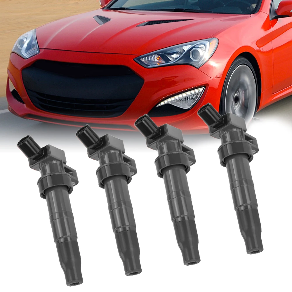 4/1pcs Ignition Coil For Hyundai Genesis Santa Tucson Kia Forte Optima Hyundai Equus Genesis 27300-2G000 27300-3F100 27301-3F100
