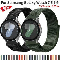 Nylon Original Strap for Samsung Galaxy Watch 4 Classic 5 Pro 6 7 44mm 40mm 45mm Sport Bracelet for Galaxy Watch 6 Classic Strap