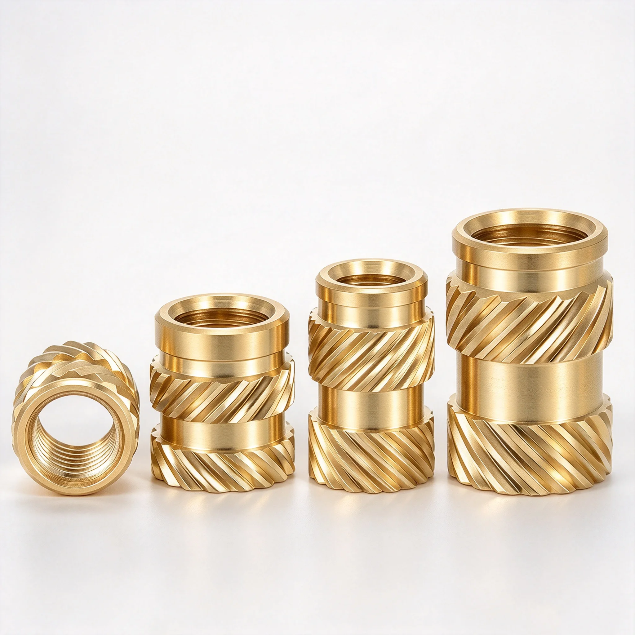 900/550/200Pcs Heat-Set Threaded Inserts M2 M3 M4 M6 Insert by Heat into 3D Printing Component Plastic- Brass Metric Knurled Nut
