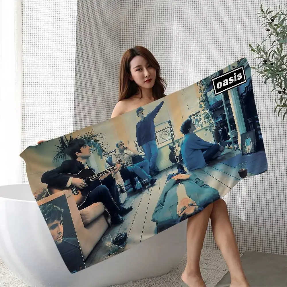 Classic O-Oasis Band Popular Microfiber Blanket Quick Drying Beach Towels Oversized Printing Super Absorbent Pool Towel Blanket