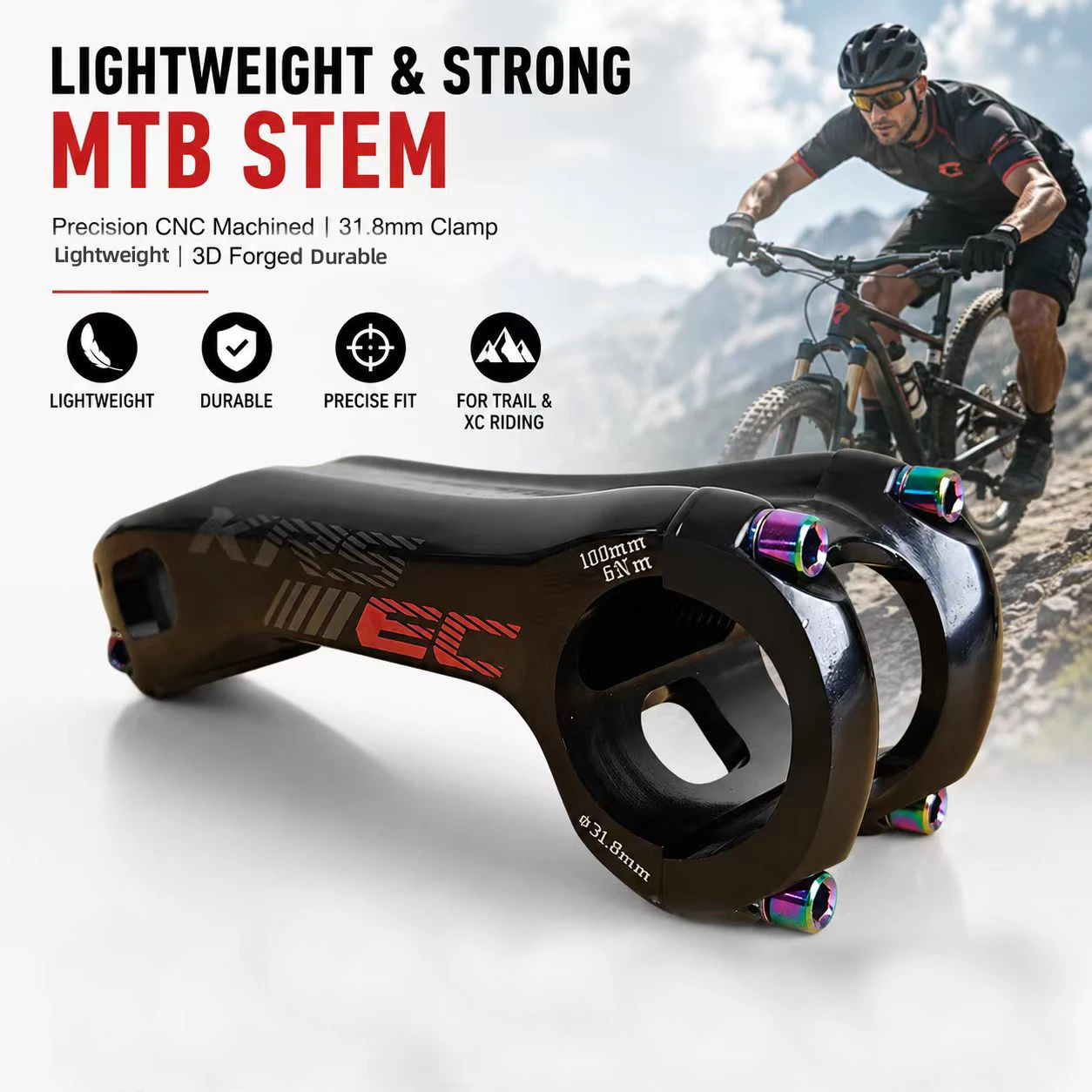 KRSEC CNC Mountain Bike Handle - огляд і ціна Bike Stem Riser