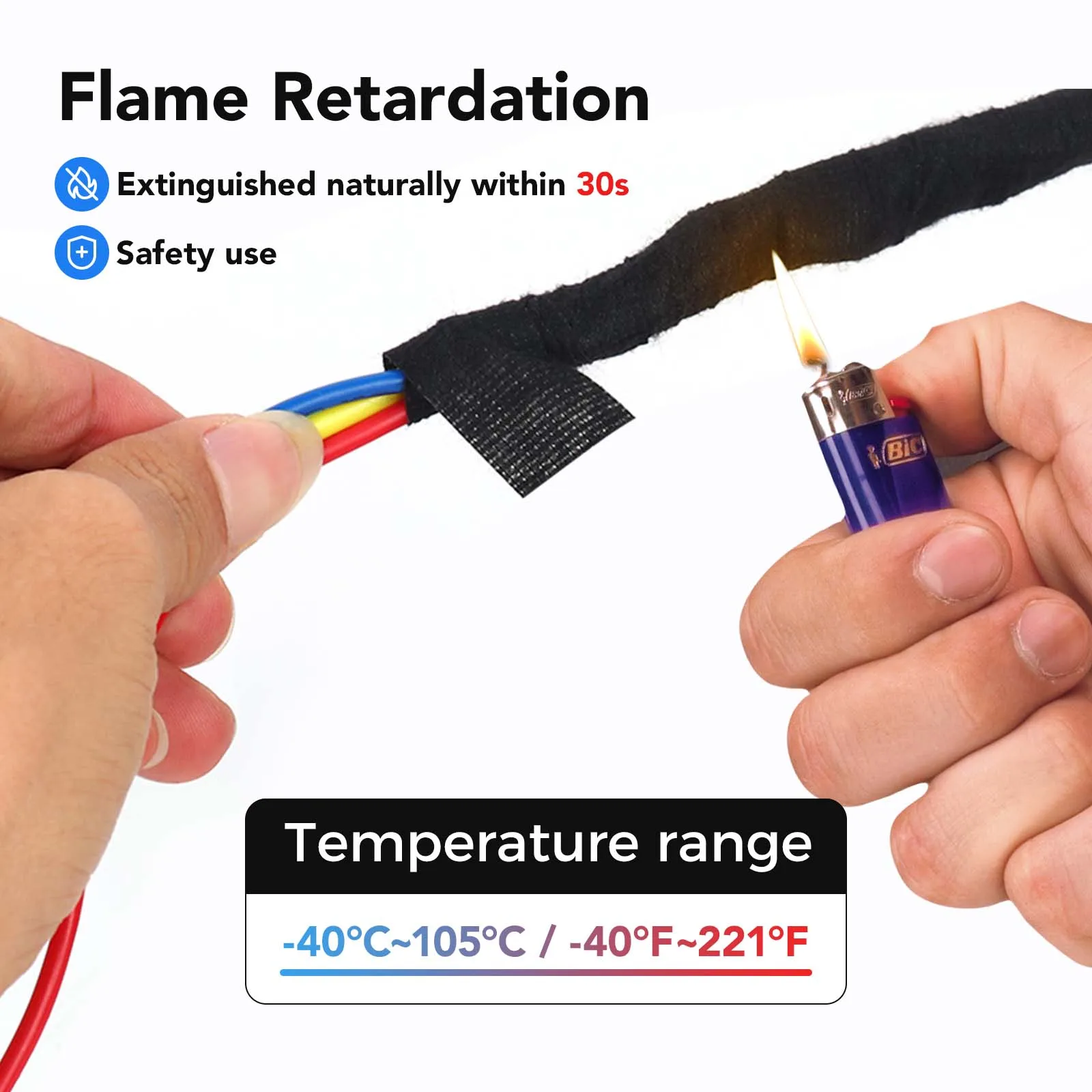 5 قطعة 15 متر ارتفاع درجة الحرارة سلك تسخير التفاف ذاتية اللصق أسلاك السيارات تسخير شريط قماش سيارة الضوضاء التخميد الشريط الكهربائي