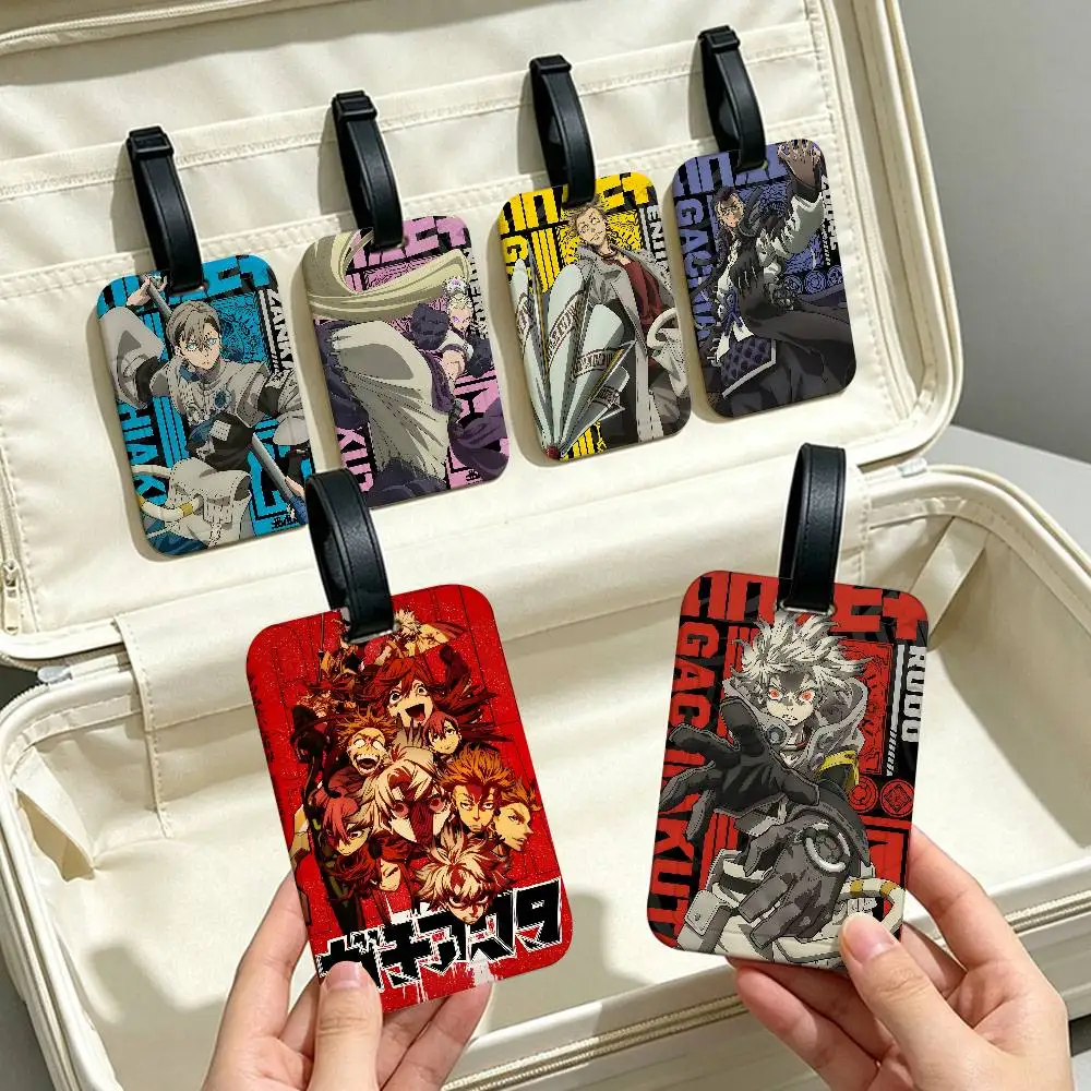 Anime G-Gachiakuta Durable PVC Anti lost Baggage Tag With Info Card Lightweight Luggage Identification Label