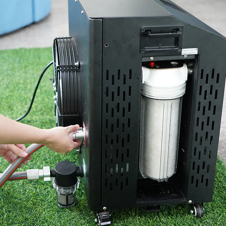 Smart Modern Automatic Ice Bath Cooler Heater System Glycol Cold Plunge Wifi Ozone Ice Bath Chiller Machine With Portable