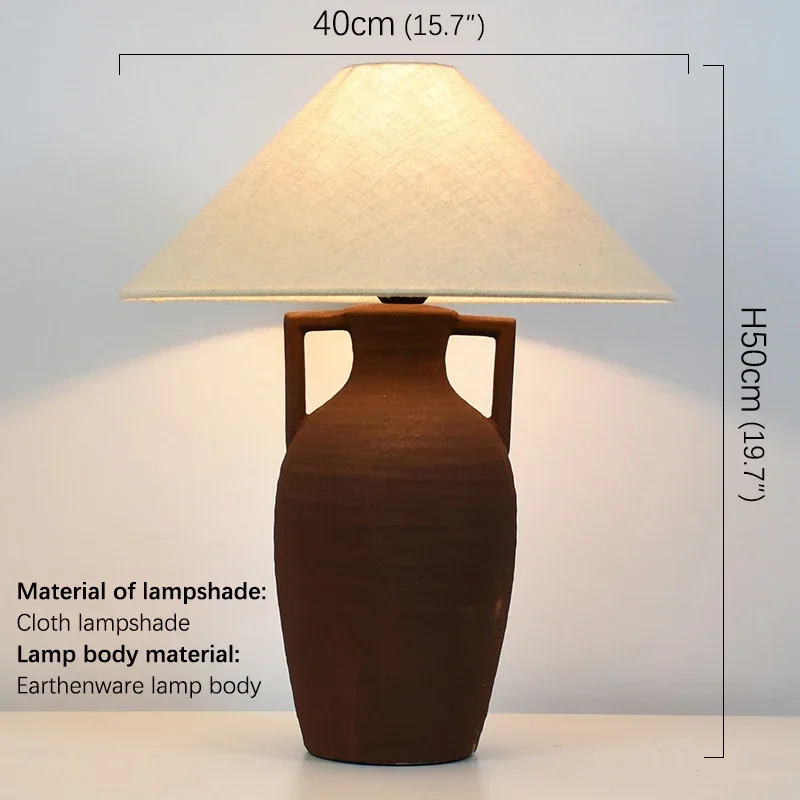 ASHER Contemporary CeramicTable Lamp Creativity Living Room Bedroom Study Hotel Homestay engineering Desk Light